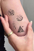 Minimal Geometrik Believe Tattoo Bilek Geçici Dövme