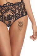 Hint Motifli Bacak Geçici Dövme Tattoo
