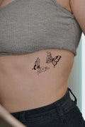 Butterfly Kelebek Vücut Göğüs Geçici Dövme Tattoo