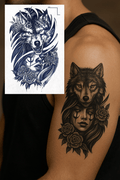 Kurt Figürlü 12 Saat Sonra Kararan Geçici Dövme Tattoo
