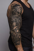 Karışık Figürlü 12 Saat Sonra Kararan Geçici Kol Dövme Tattoo