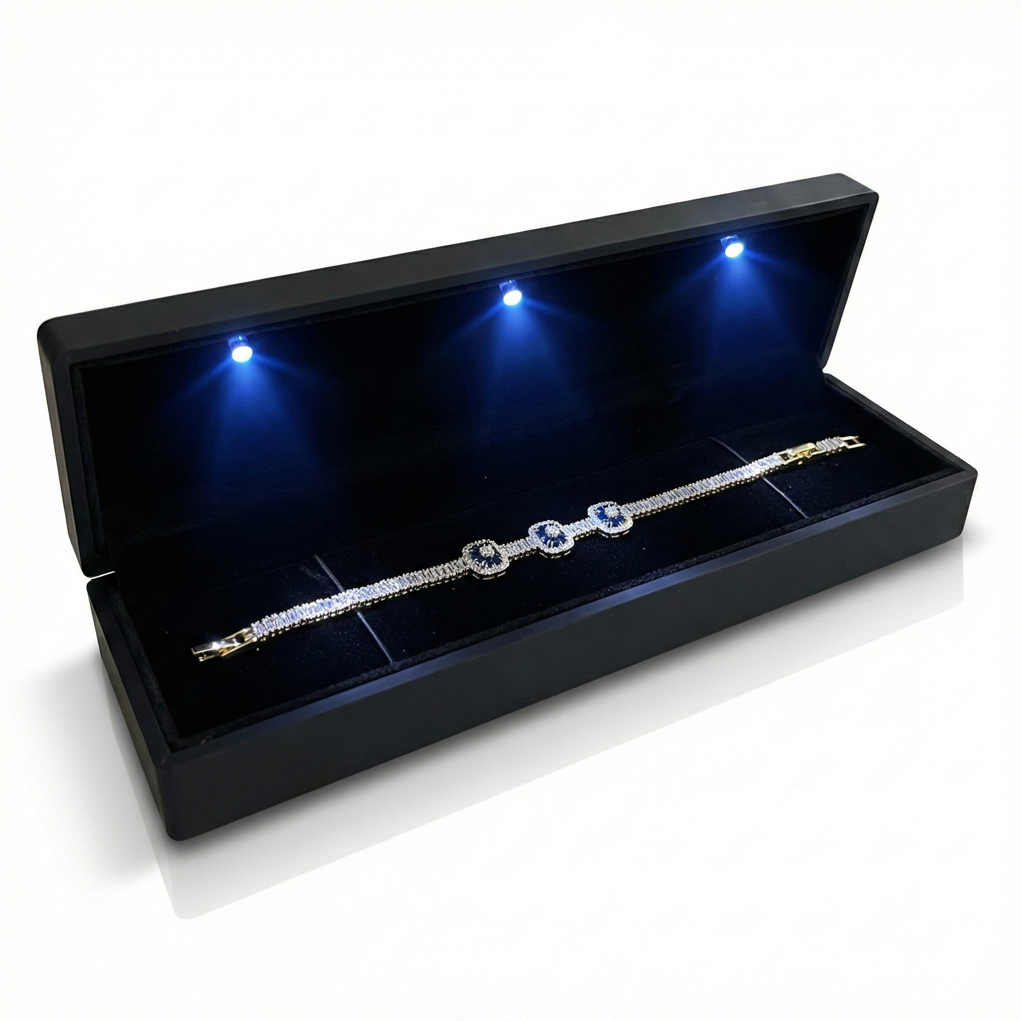 Baget Taşlı Bileklik+Işıklı kutu