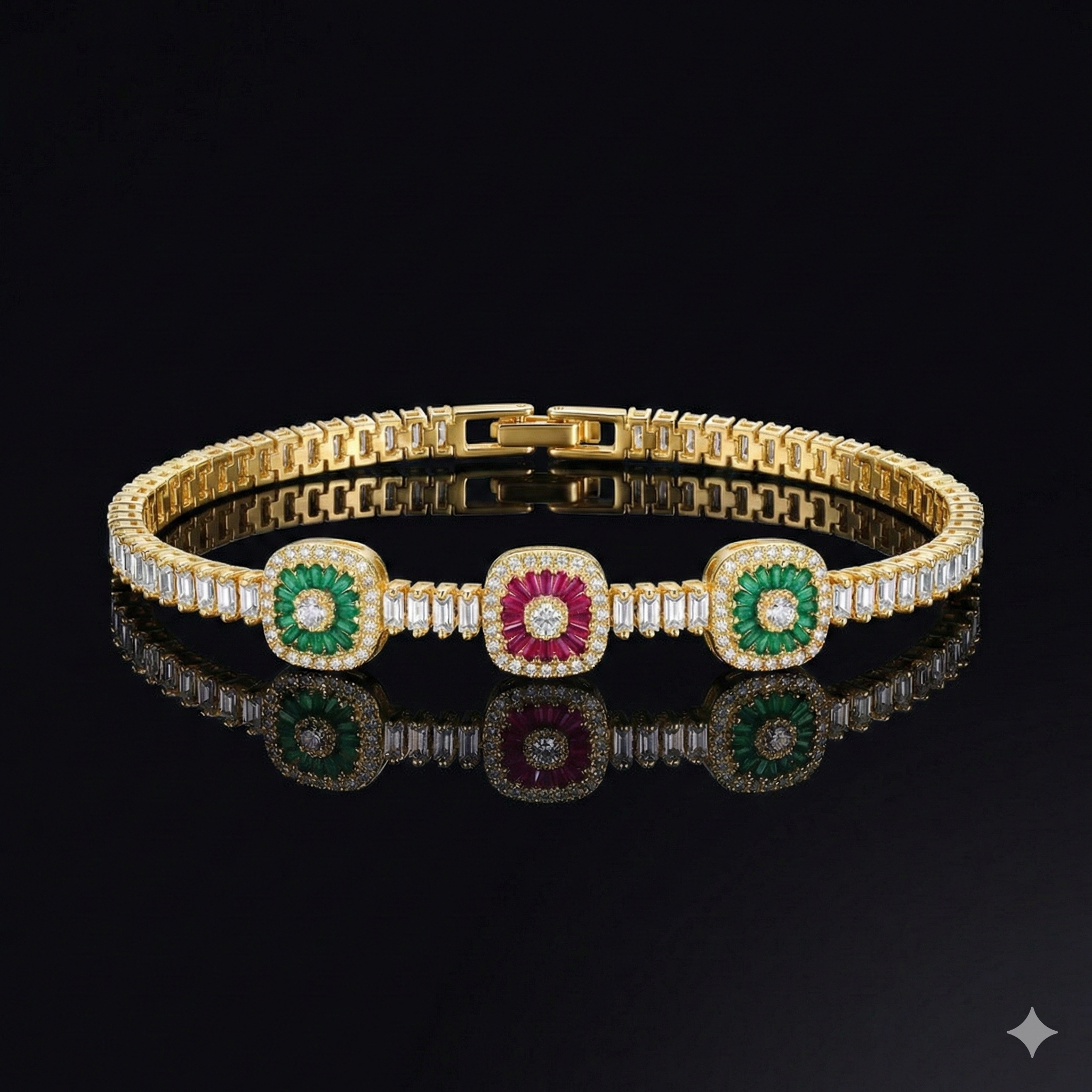 Baget Taşlı Bileklik+Işıklı kutu