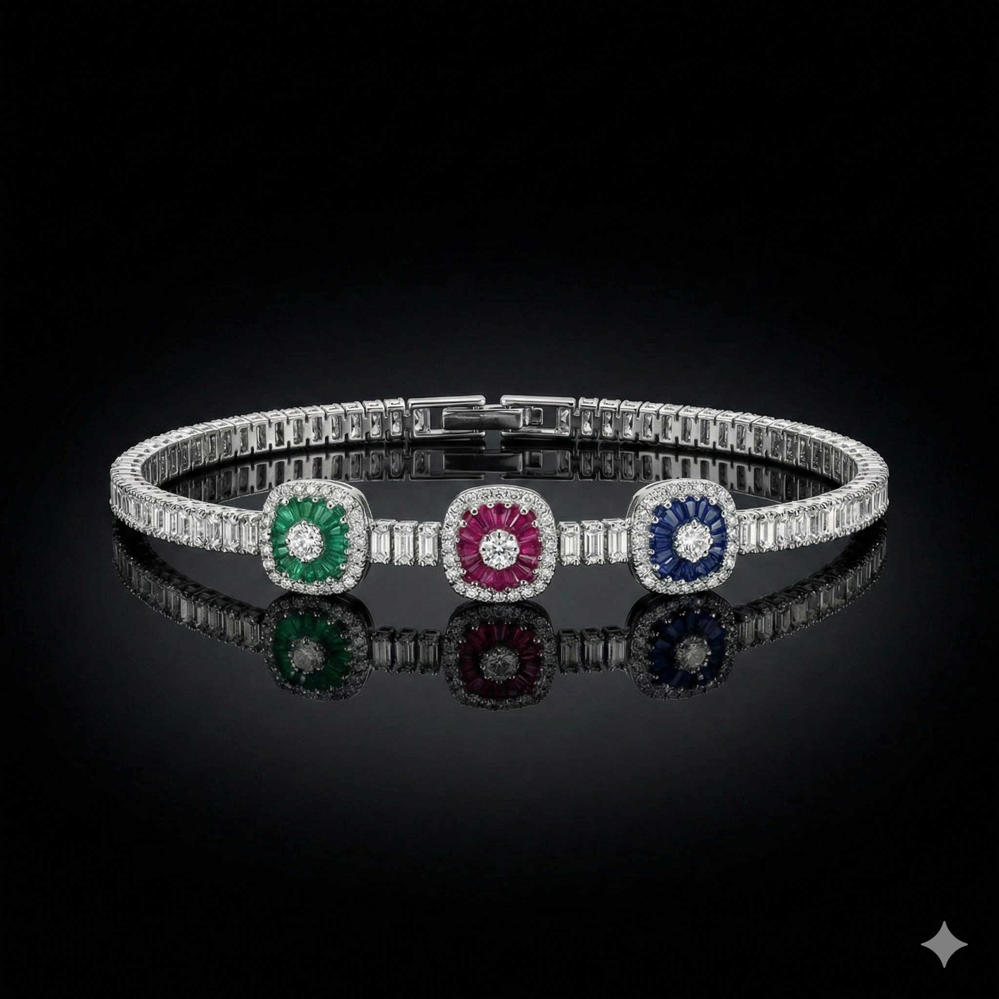 Baget Taşlı Bileklik+Işıklı kutu