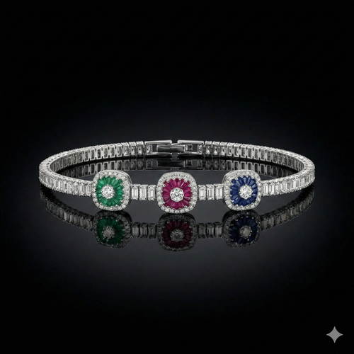 Baget Taşlı Bileklik+Işıklı kutu