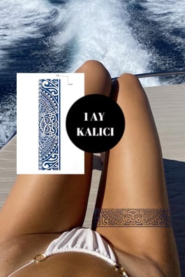 Baykuş Figürlü 12 Saat Sonra Kararan Geçici Dövme Tattoo