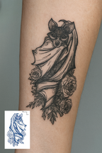 Yarasa Figürlü 12 Saat Sonra Kararan Geçici Mini Dövme Tattoo