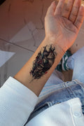 Geçici Gladyatör Ve Saat Figürlü Mini Dövme Tattoo