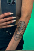 Geçici Gül Figürlü Dövme Tatto