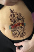 Geçici Tilki Figürlü Dövme Tattoo