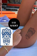 Göz Figürlü 12 Saat Sonra Kararan Geçici Orta Dövme Tattoo