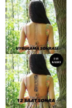 Tribal Figürlü 12 Saat Sonra Kararan Geçici Dövme Tattoo